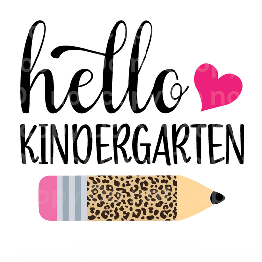 Hello Kindergarten Pencil Transfer Film 2133