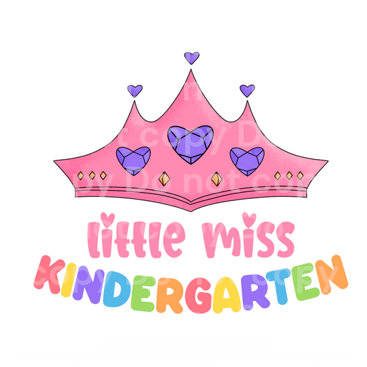 Little Miss Kindergarten Transfer Film 2224
