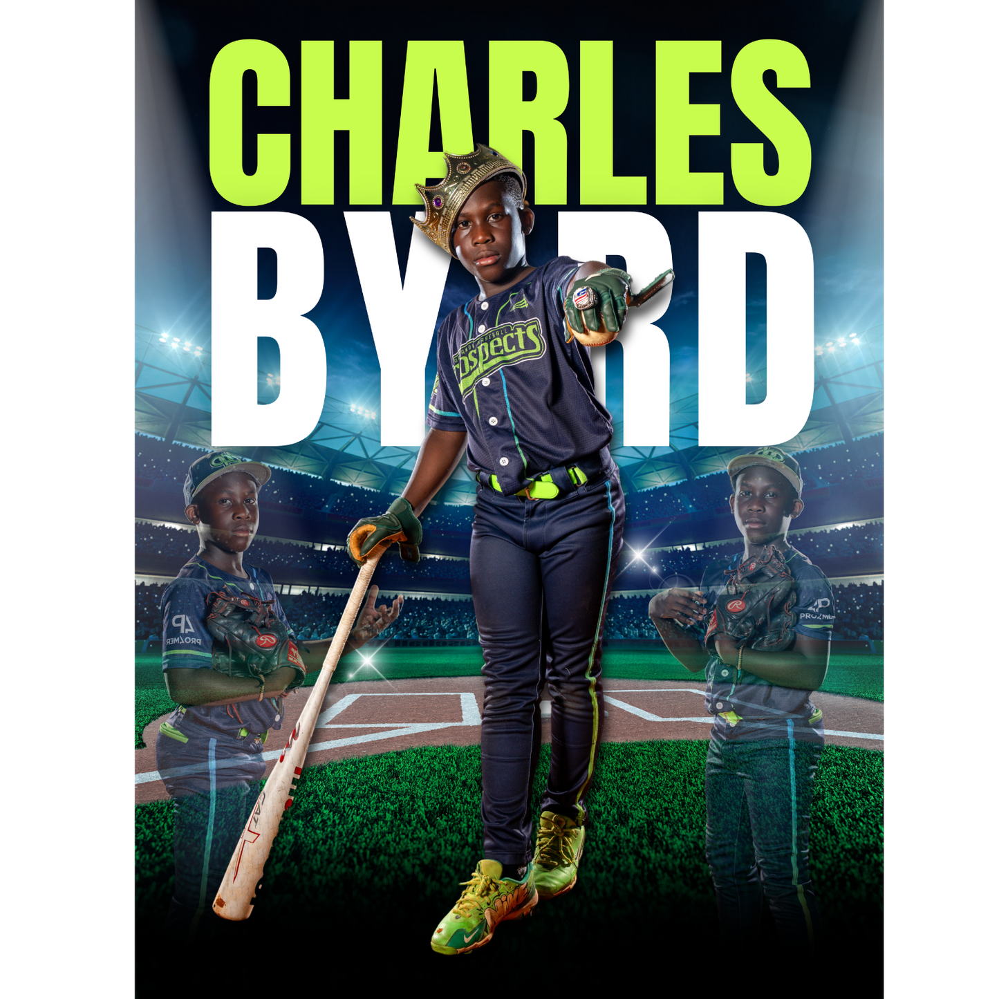 Custom Yard Signs – Baseball Player Giant Card