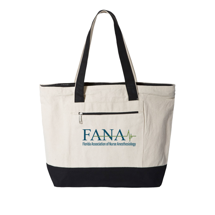 FANA 19L Zippered Canvas Tote