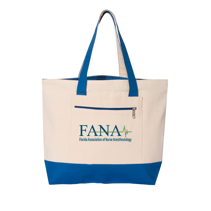 FANA 19L Zippered Canvas Tote