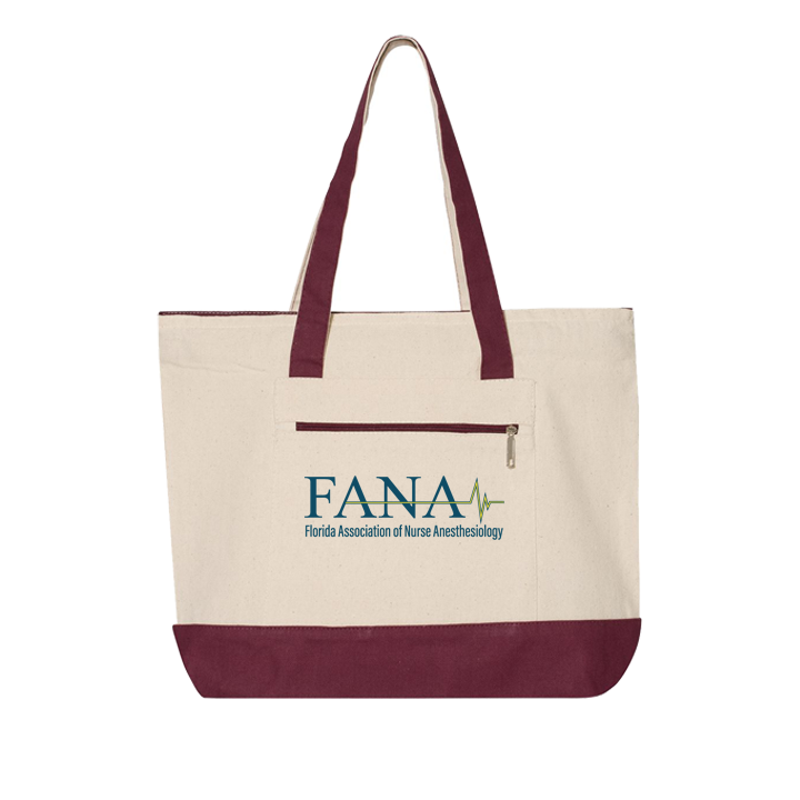 FANA 19L Zippered Canvas Tote