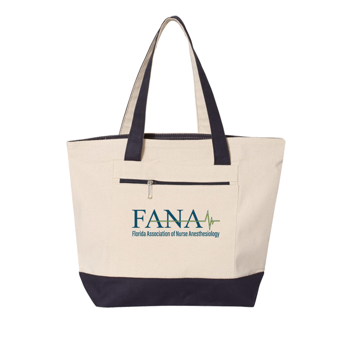 FANA 19L Zippered Canvas Tote