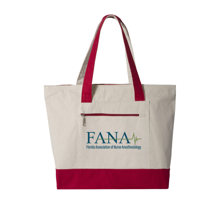 FANA 19L Zippered Canvas Tote