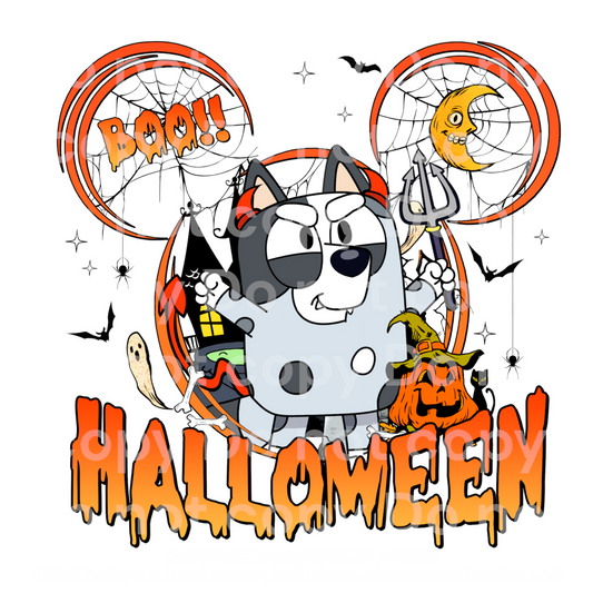 Halloween Pumpkin Muffin FBE Transfer Film 1046