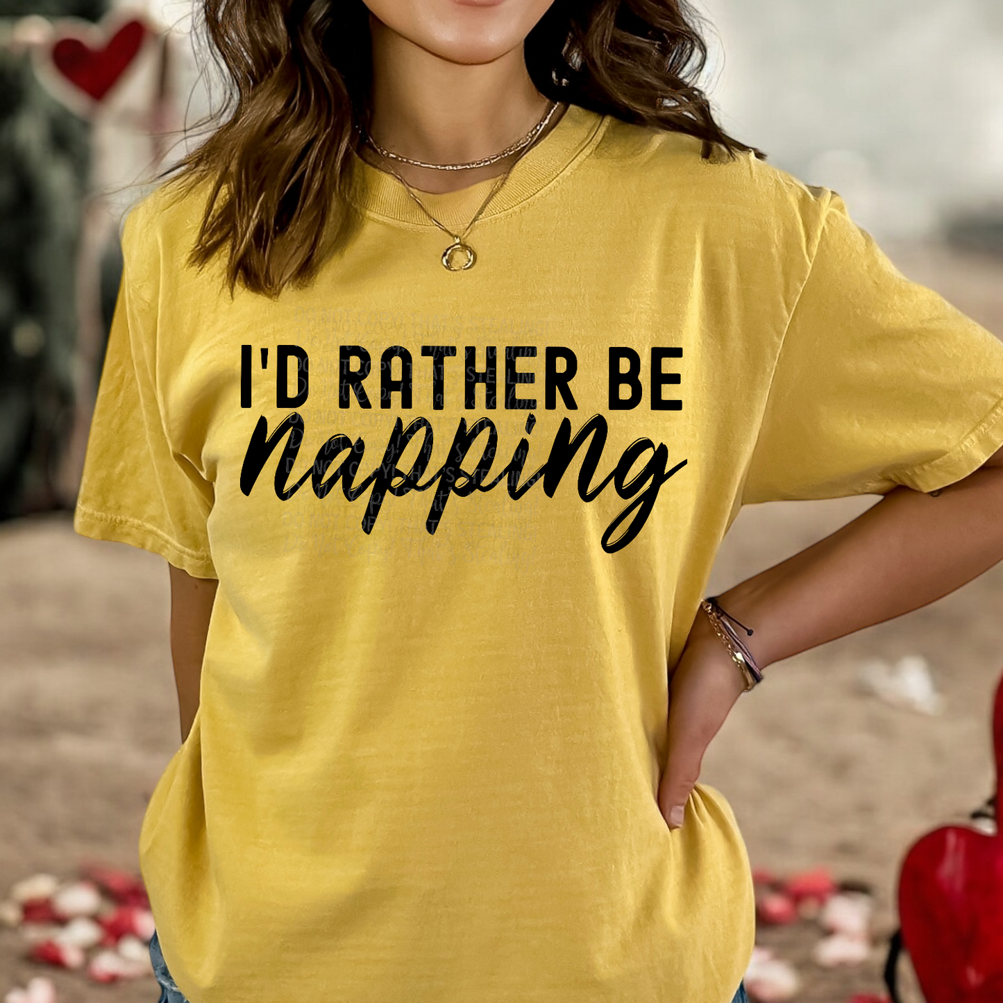 I’d rather be napping black DTF Transfer Film TG124