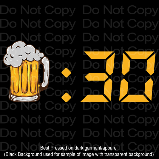 Beer o clock DTF Transfer Film 1162