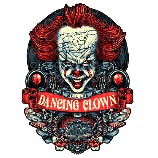 Horror Dancing Clown Transfer Film 1057