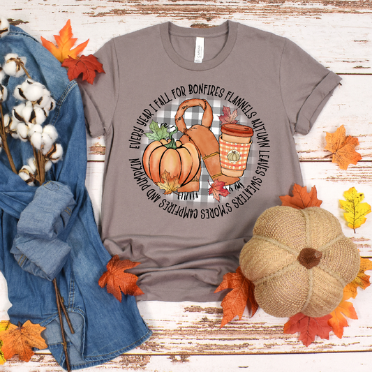 Fall for bonfires DTF Transfer Film 9033