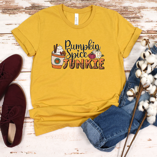 Pumpkin Spice Junkie DTF Transfer Film 9024