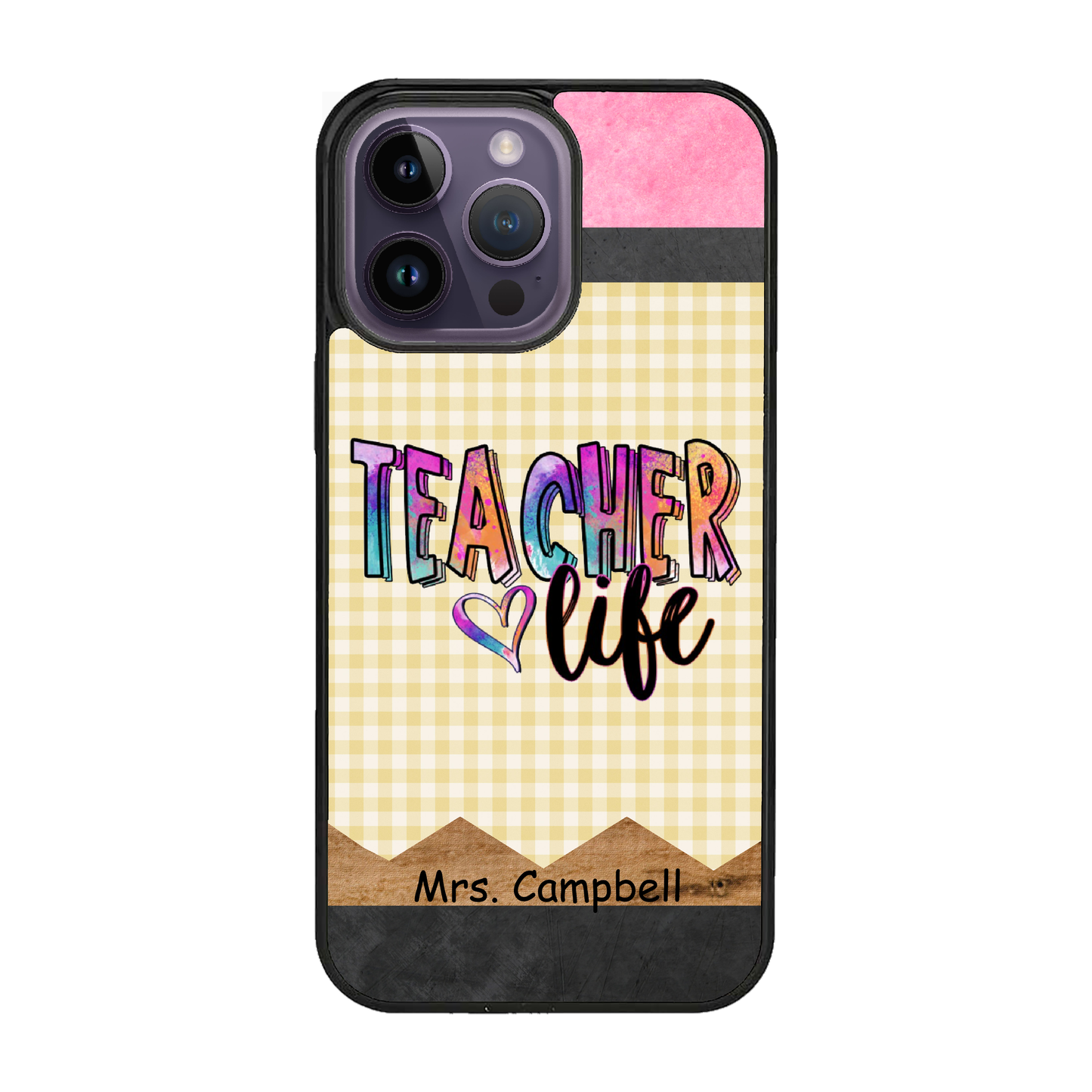Personalized Teacher Life with Name for iPhone Galaxy Slim Case