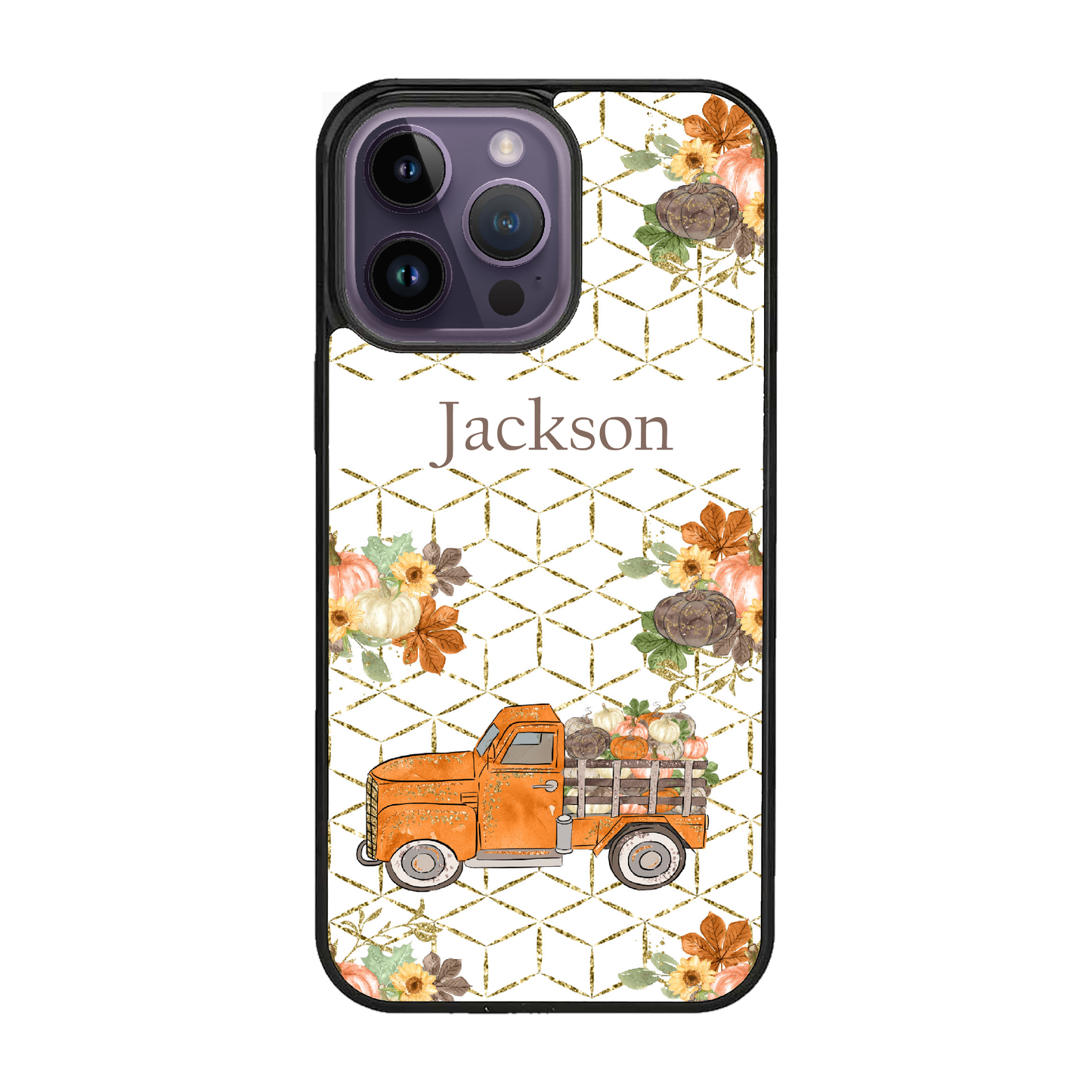 Personalized Pumpkin Truck for iPhone Galaxy Slim Case