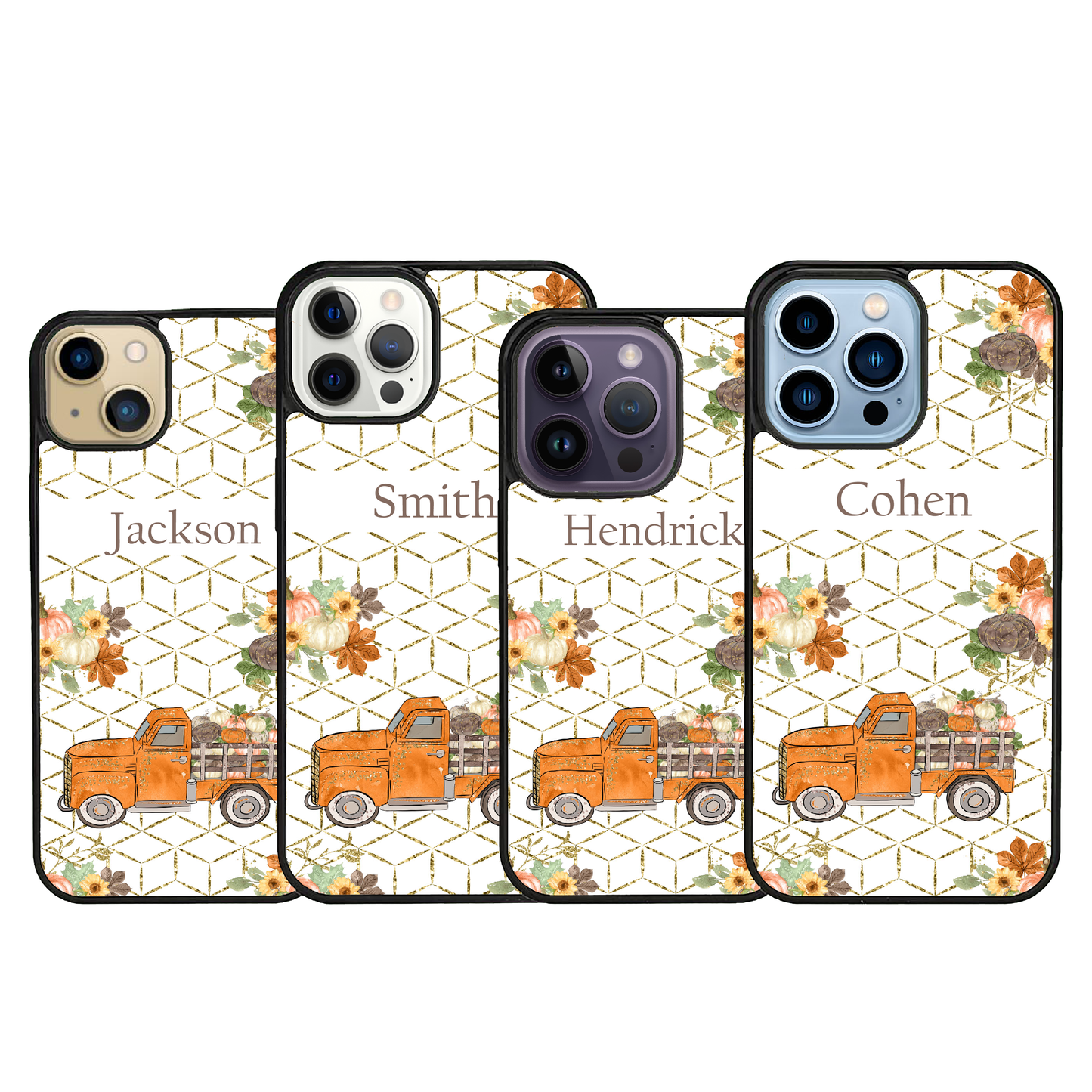 Personalized Pumpkin Truck for iPhone Galaxy Slim Case