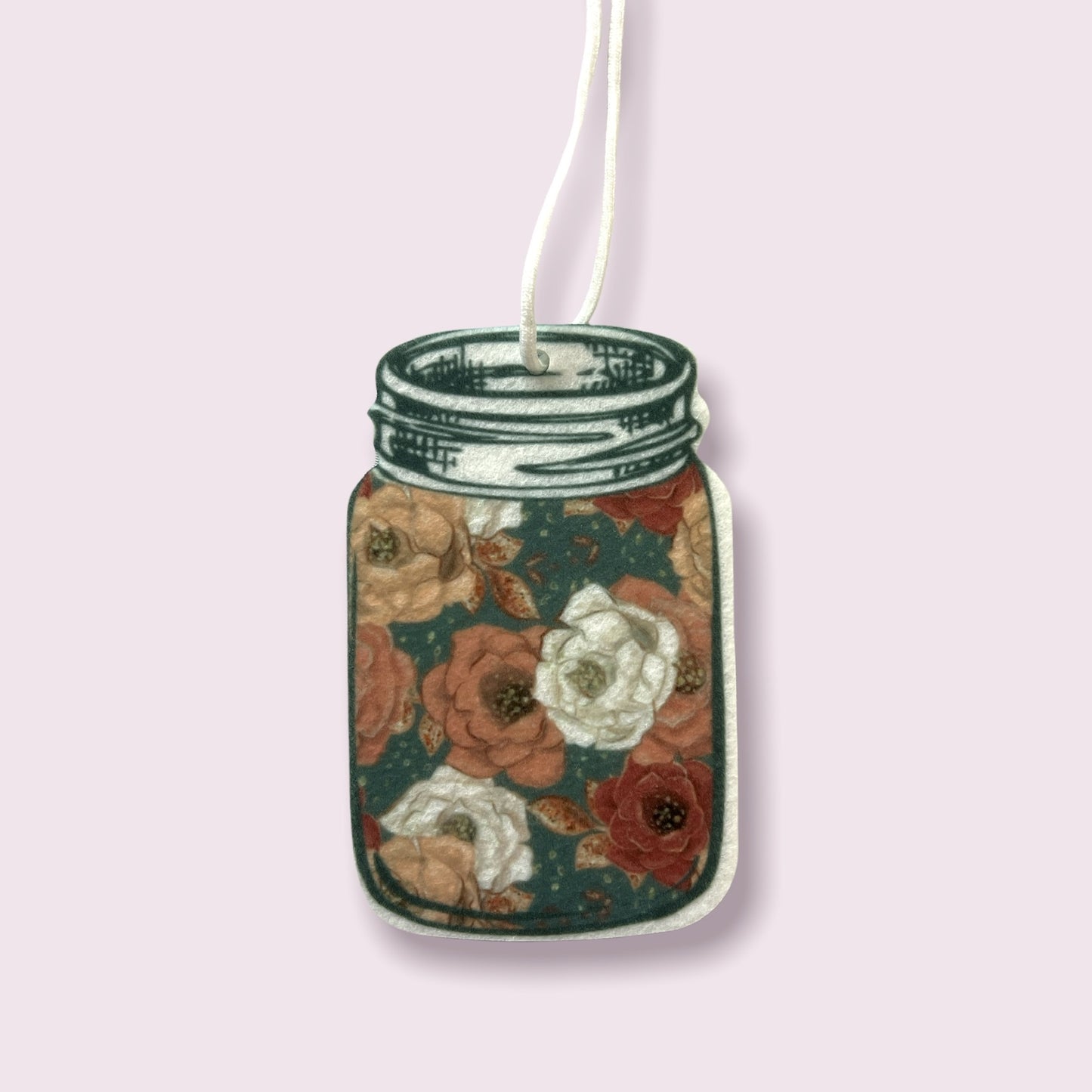 Mason Jar Air Freshener Floral