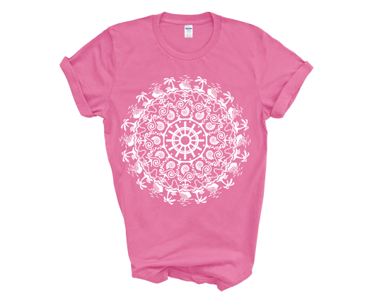 Pretty Mandala Cruise Adult Cotton T-shirt