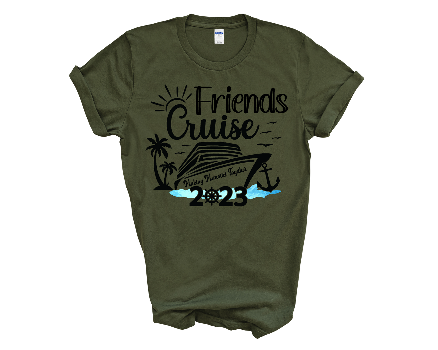 Friends Cruise Making Memories Together Adult Cotton T-shirt