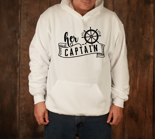 Cruise Her Captain Adult Cotton Sweatshirt Hoodie