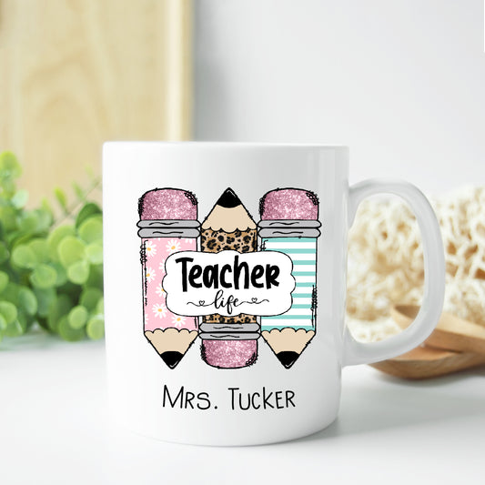 Personalized Teacher Life Mug 11 oz.