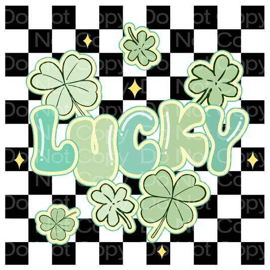 Lucky Checkered Transfer Film 1404