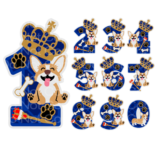 Corgi Queen Celebration Number Transfer Film 3009