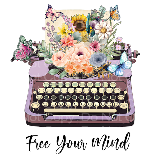 Free Your Mind Typewriter Transfer Film 265