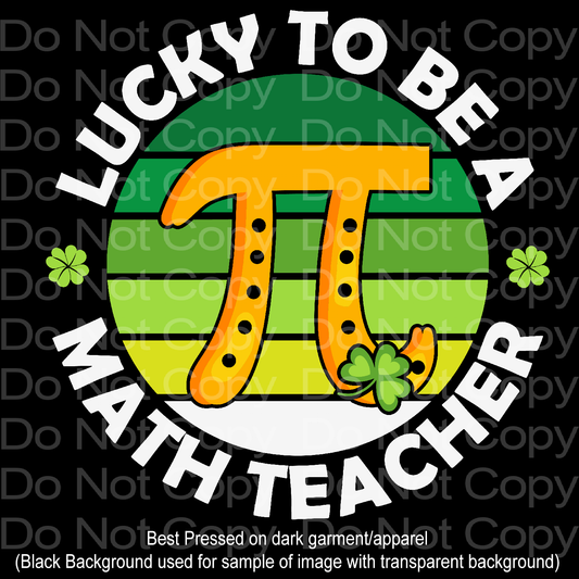 Pi Lucky to be a Math Teacher Transfer Film 2470