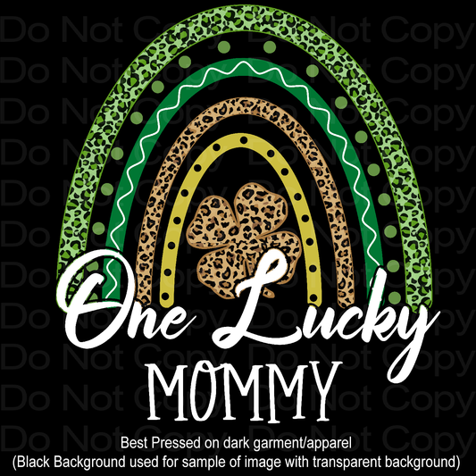 One Lucky Mommy Matching Transfer Film 1163