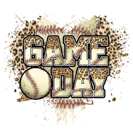 Heart Game Day Baseball Transfer Film 0311