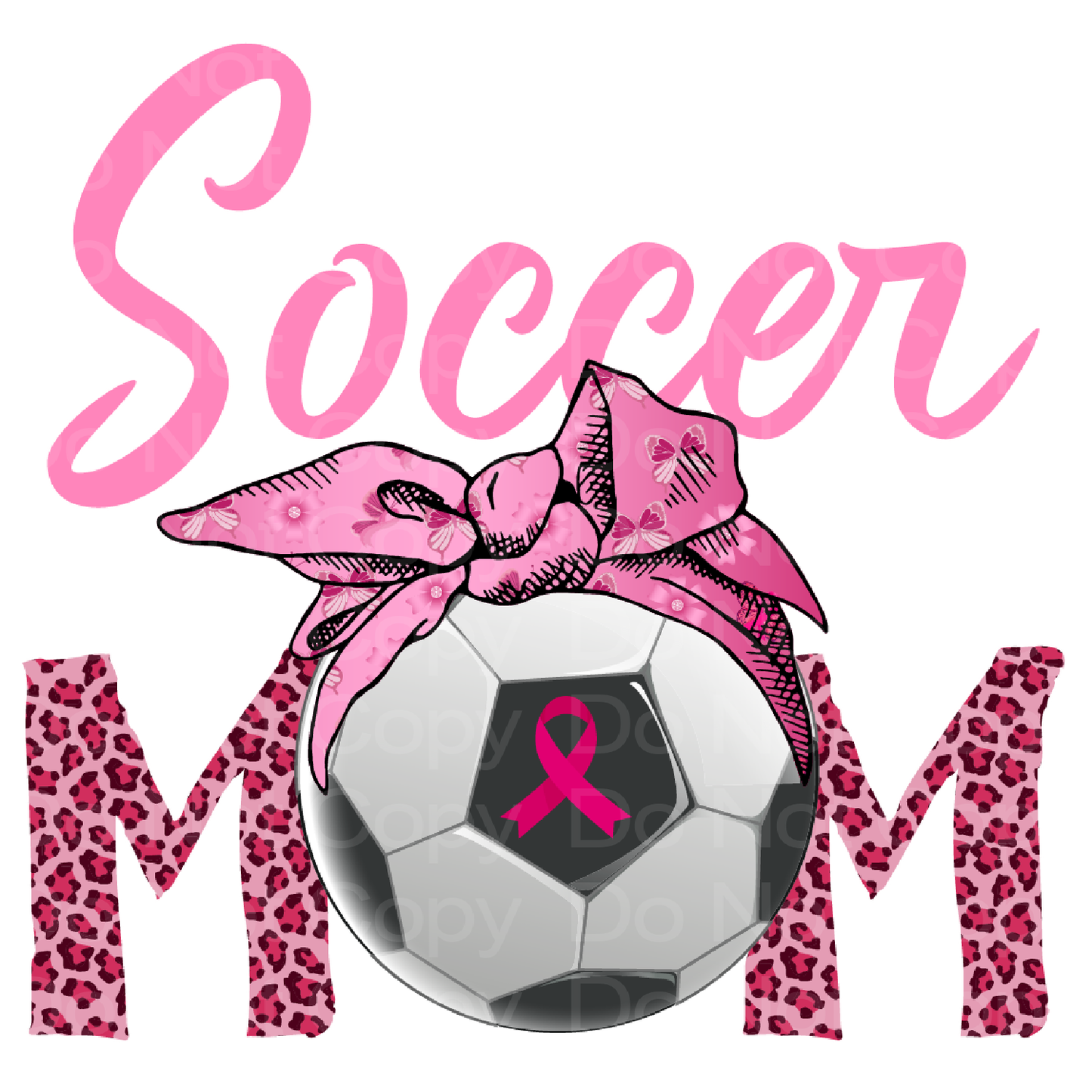 Breast Cancer Soccer Mom Transfer Film 1535
