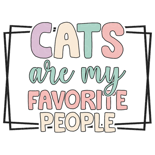 Cats are my Favorite People Transfer Film 474