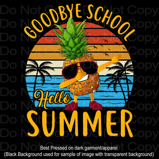 Goodbye school Pineapple Transfer Film 2203