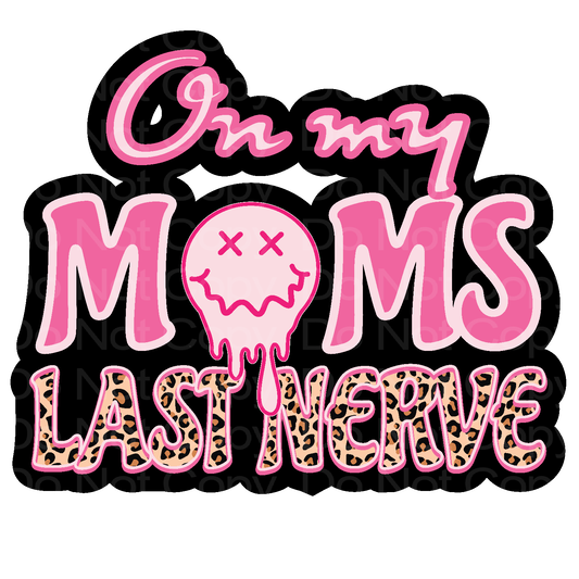 Pink on My Moms Last Nerve Leopard Transfer Film 488