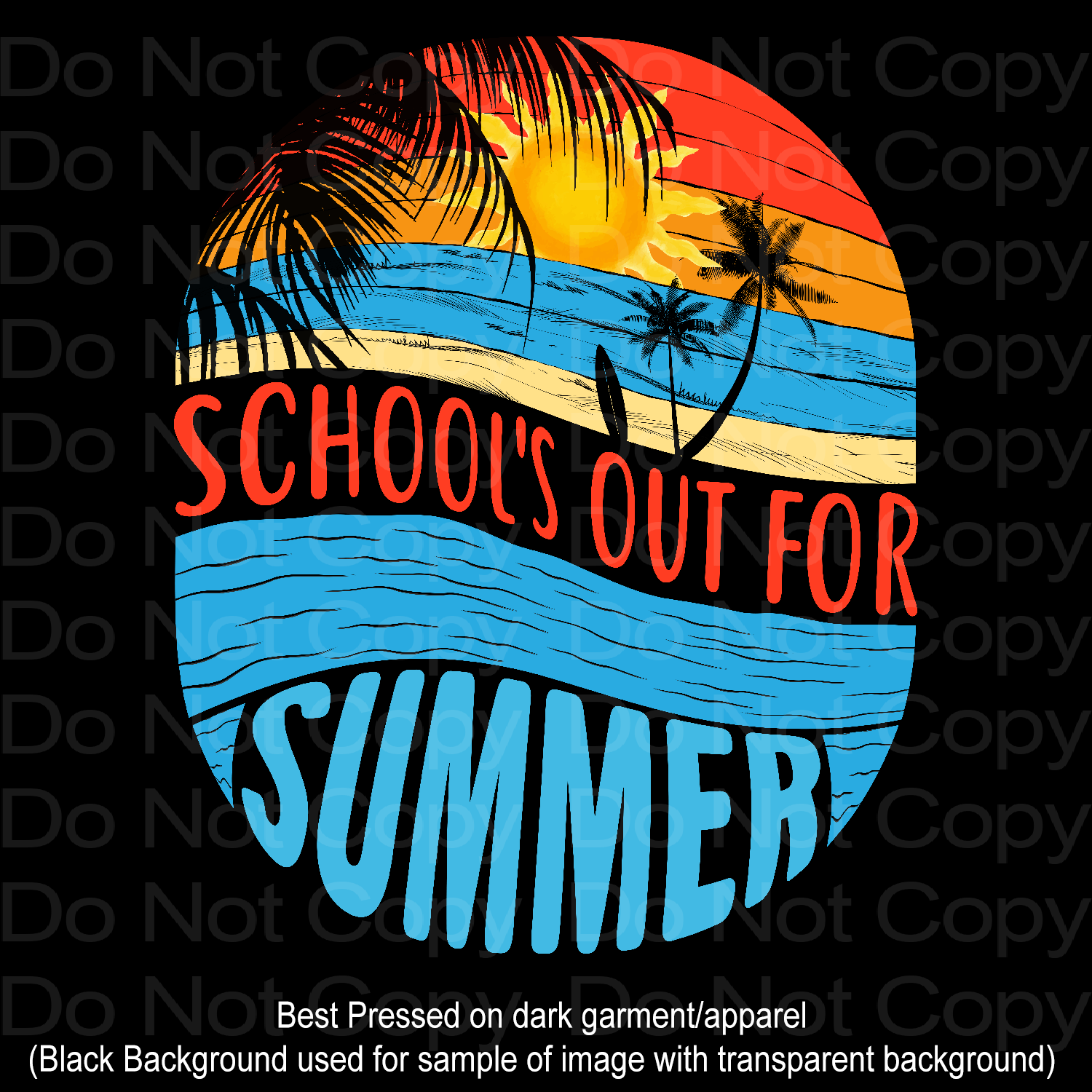 Schools out for the summer Transfer Film 2204 iheartcustoms