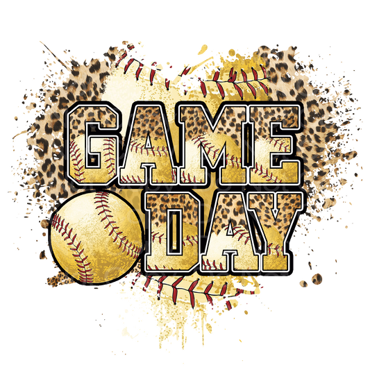 Heart Game Day Softball Transfer Film 0307