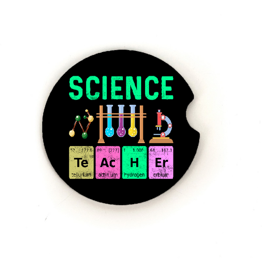Science Teacher Gift Car Coaster Set
