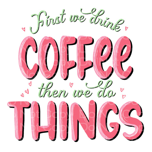 Coffee and Things Transfer Film 218