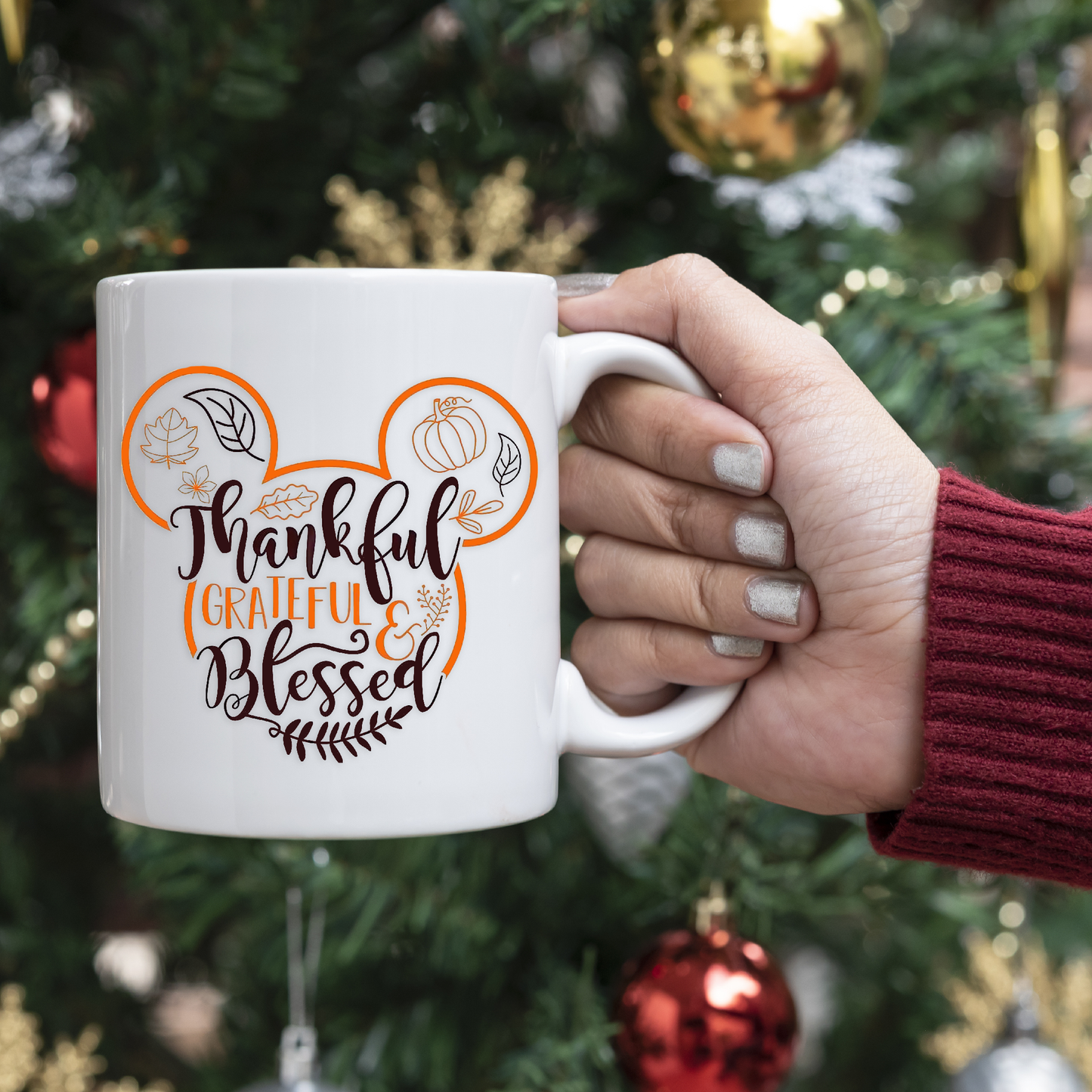 Thankful Grateful & Blessed Mug 11 oz.