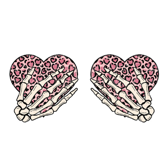 Retro Heart Bobbies Transfer Film 267