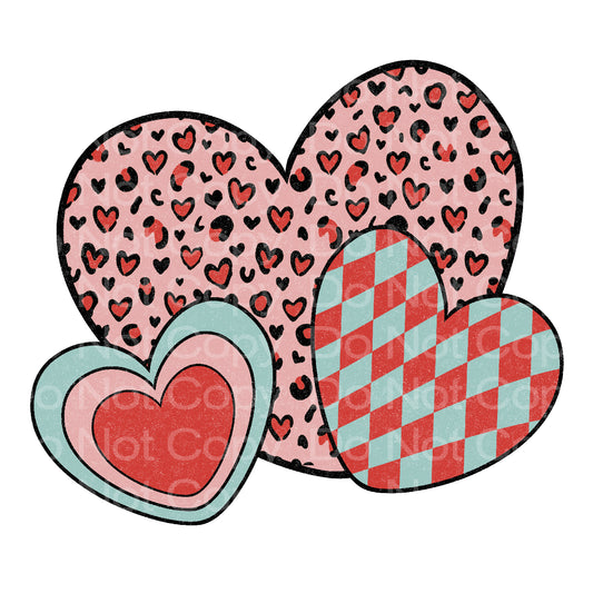 Cheetah Hearts Transfer Film 215