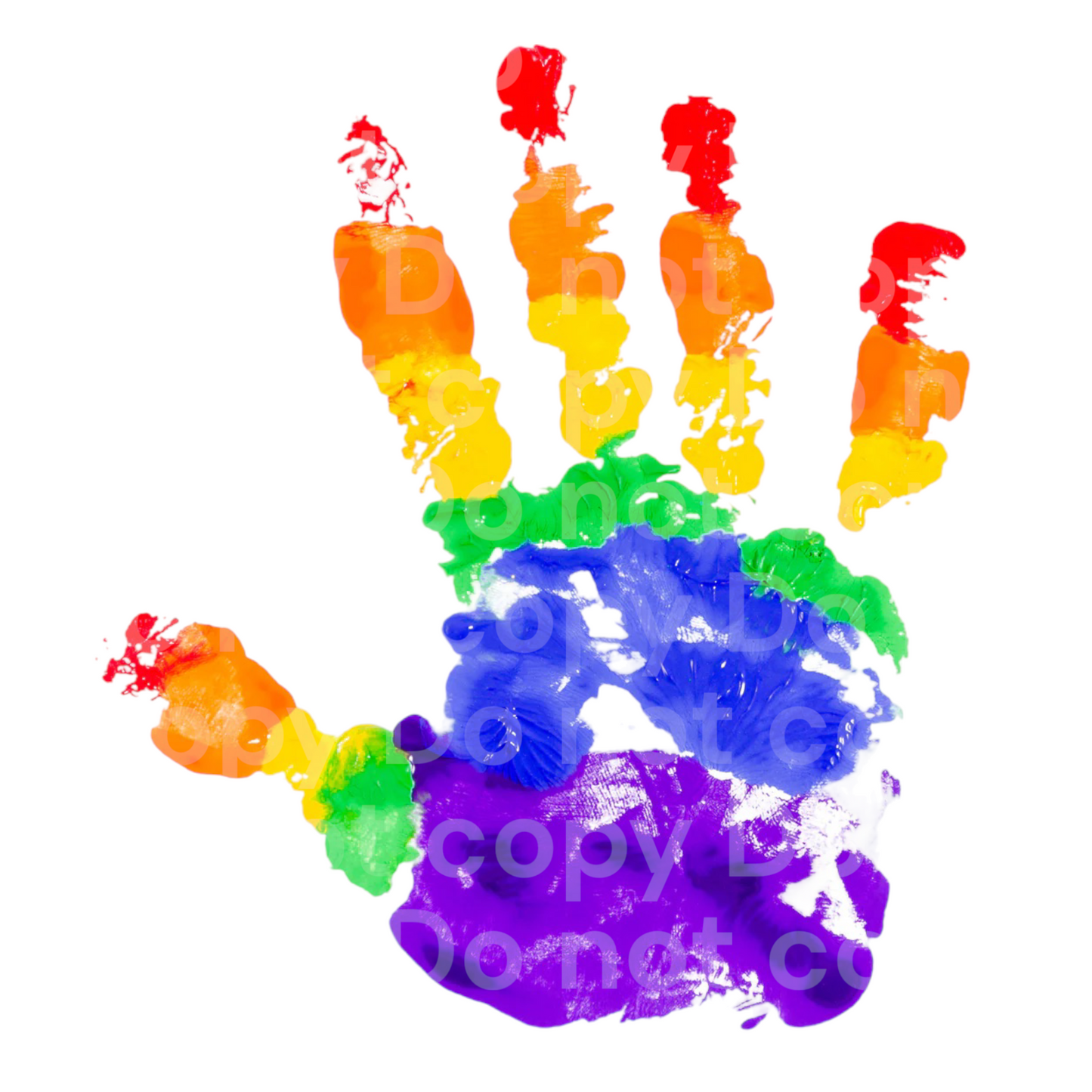 Rainbow Handprint Transfer Film 1540