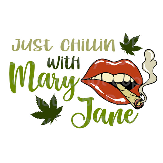 Chillin with Mary Jane Transfer Film 9133
