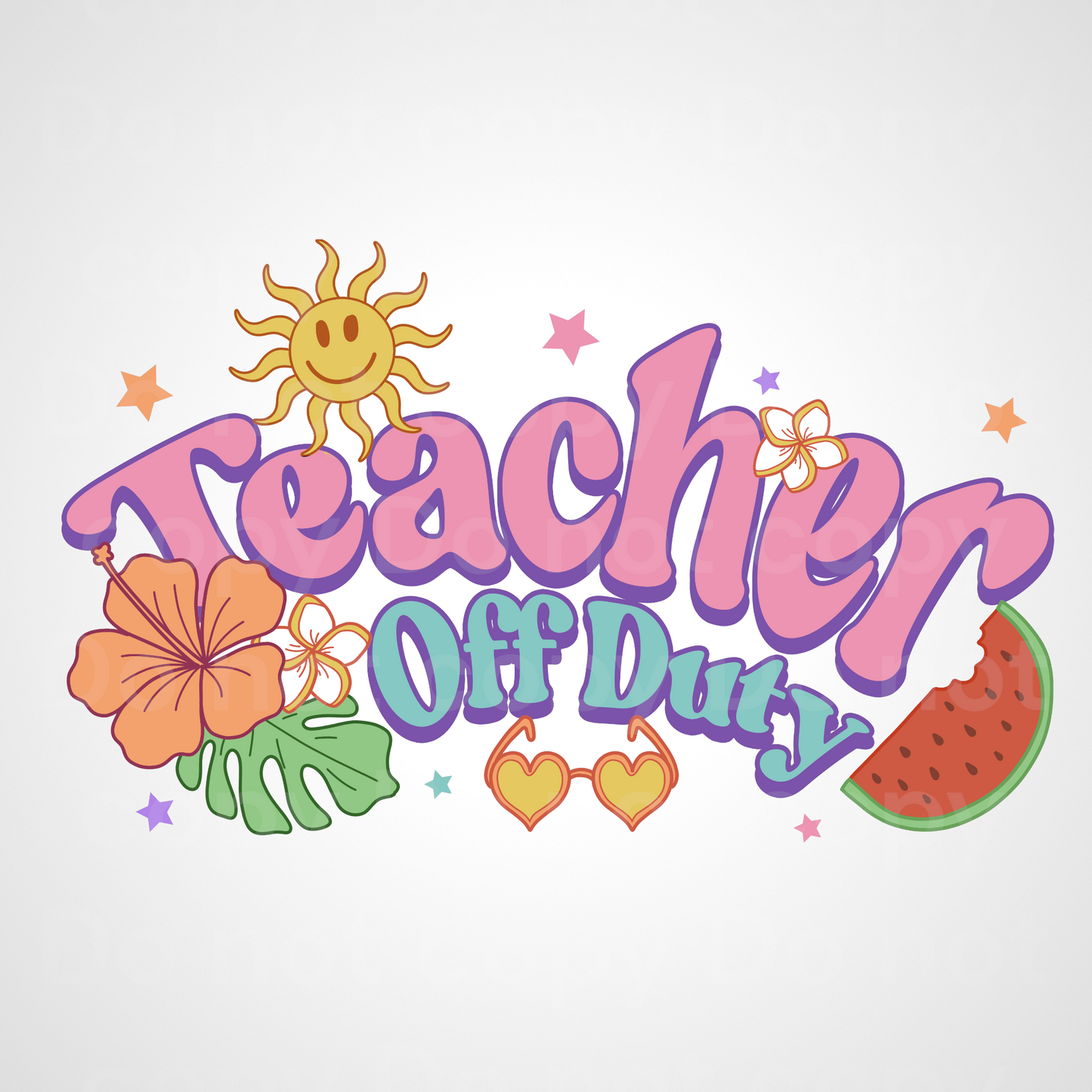 Retro Teacher off Duty Transfer Film 2194