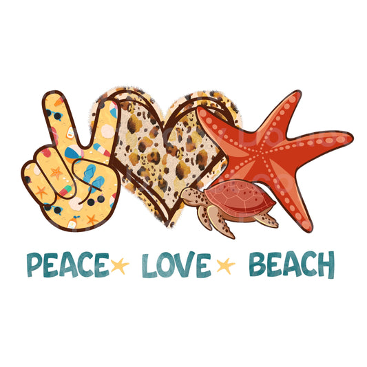 Peace Love Beach Transfer Film 1719