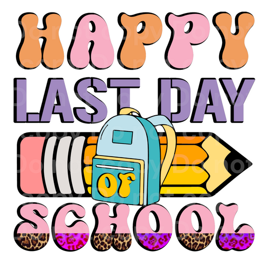 Last day of school Pencil Transfer Film 2154