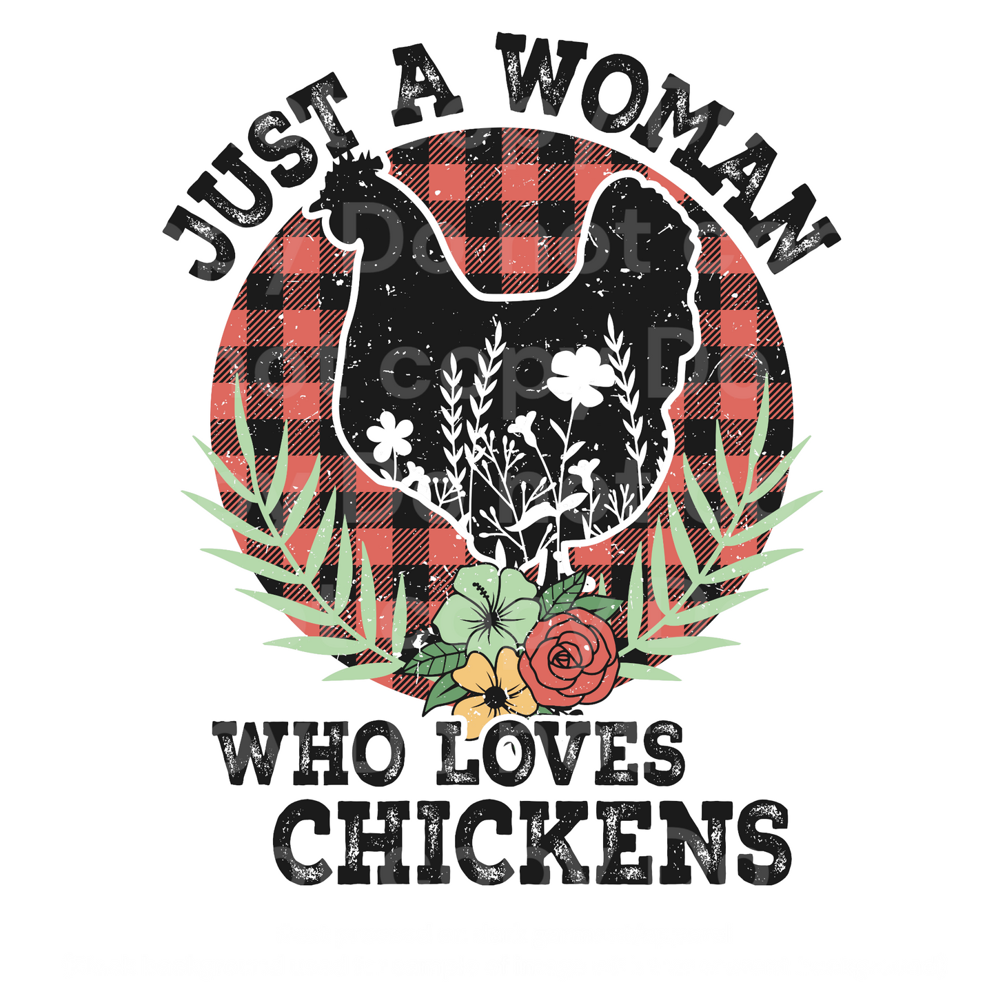 Just a Woman who loves chicken Transfer Film 486