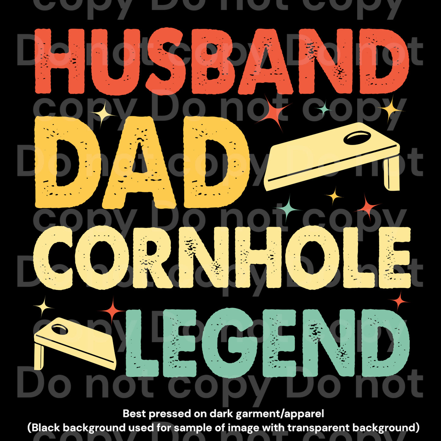 Husband Corn hole Transfer Film 1708