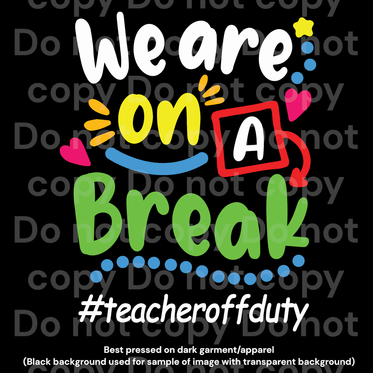 We’re on a break #teacheroffduty Transfer Film 2148