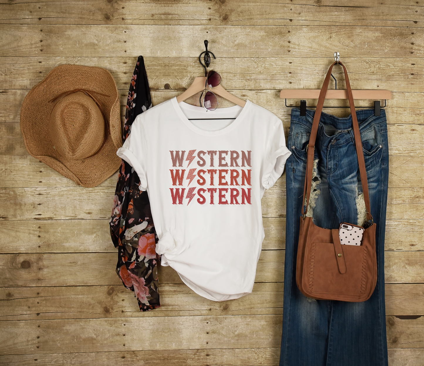 Western bolt Adult Cotton T-shirt