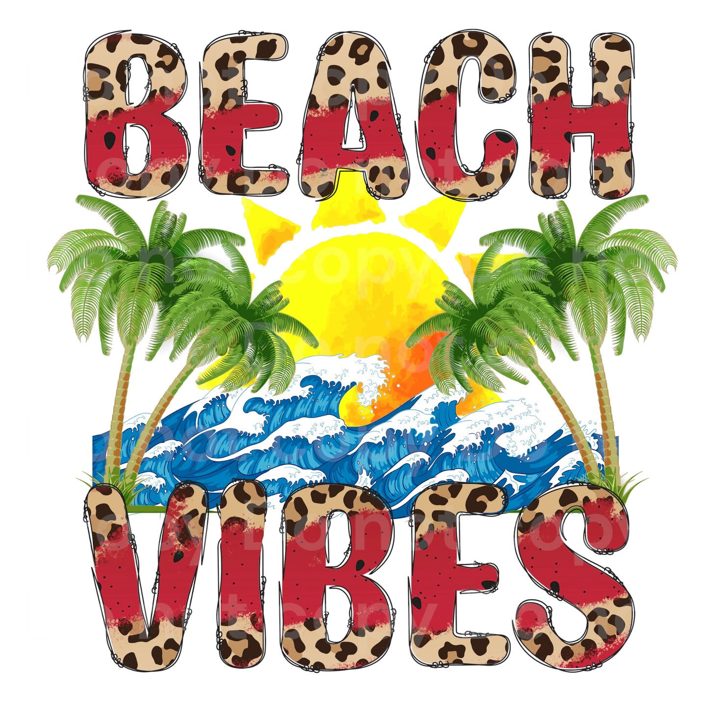 Beach Vibes Transfer Film 1726