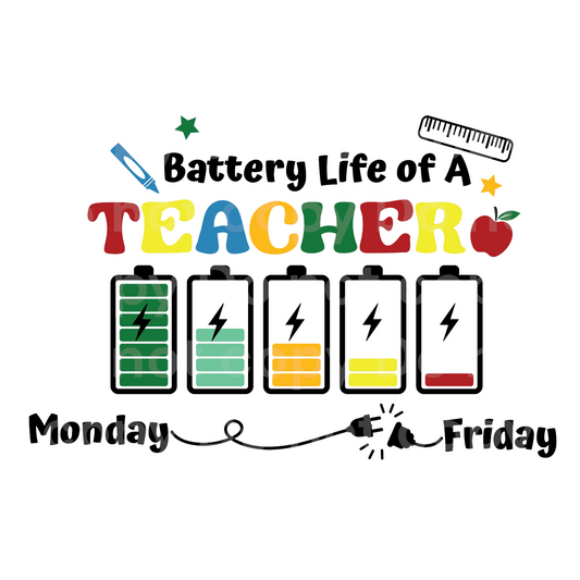 Battery Life of a Teacher Transfer Film 2186